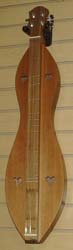 McSpadden Ginger hourglass dulcimer - Walnut and Redwood with standard case available from Prussia Valley Dulcimer Acoustic Music Shop